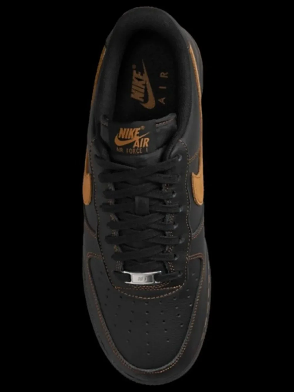 Nike Air Force 1 Low '07 LV8 Black Desert Ochre Gold Mens HQ2037-003 Sz 12 US - Picture 13 of 14